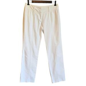 Ann Taylor Lindsay Stretchy Capri Pants Dressy Pleated Women's Size 4